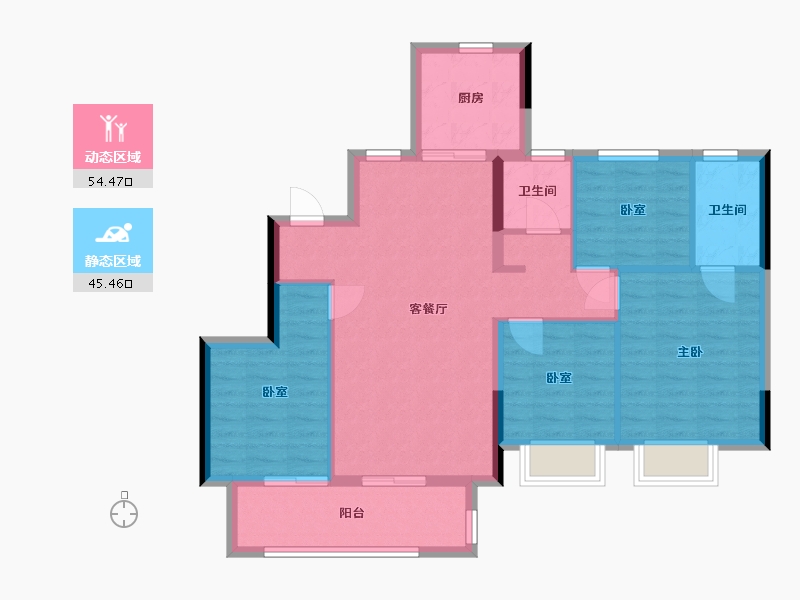 江西省-赣州市-锦绣凤凰城-100.00-户型库-动静分区