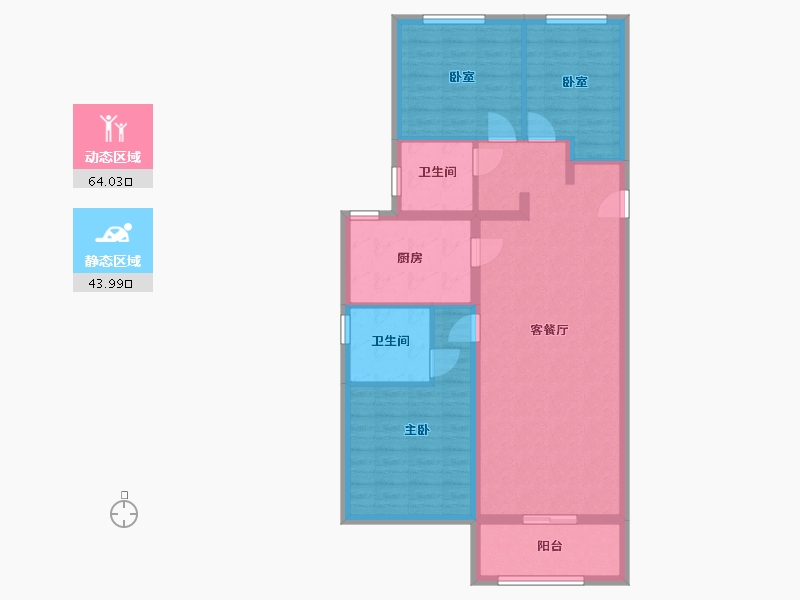 山西省-晋城市-浩翔君悦宸-101.95-户型库-动静分区