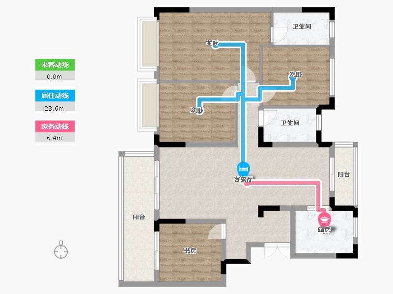 四川省-成都市-华润置地时代天玺-120.00-户型库-动静线