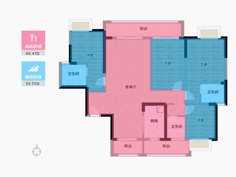 江西省-宜春市-雍景园-109.13-户型库-动静分区