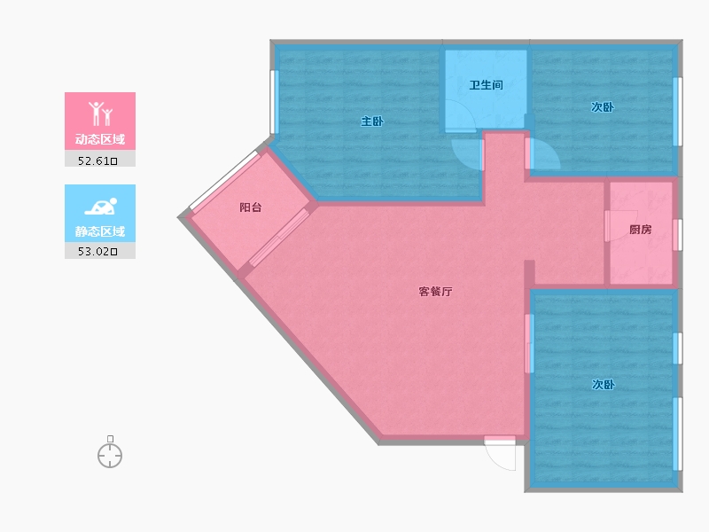 四川省-成都市-锦绣花园-东区-103.44-户型库-动静分区