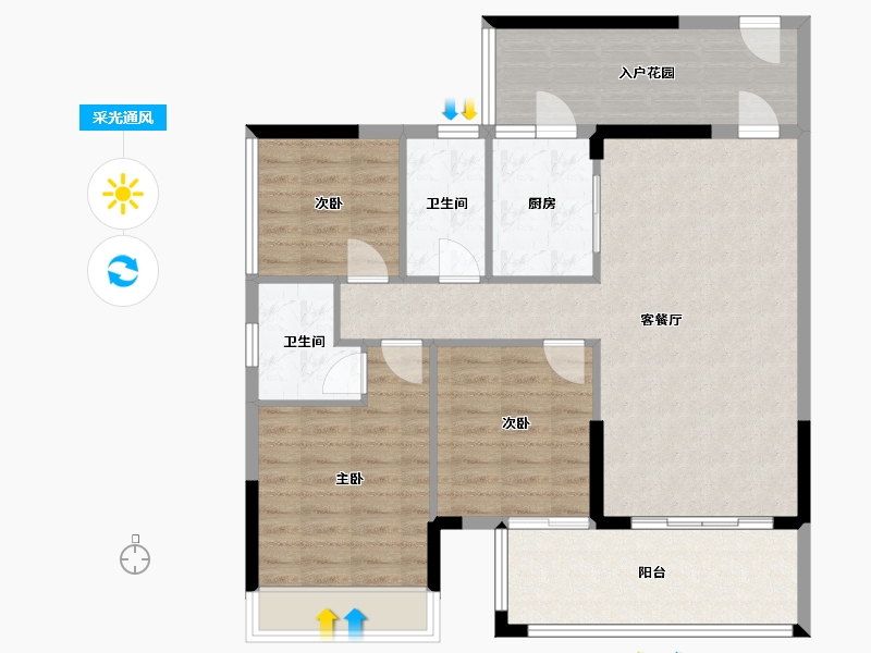 广东省-肇庆市-明珠新城-100.00-户型库-采光通风