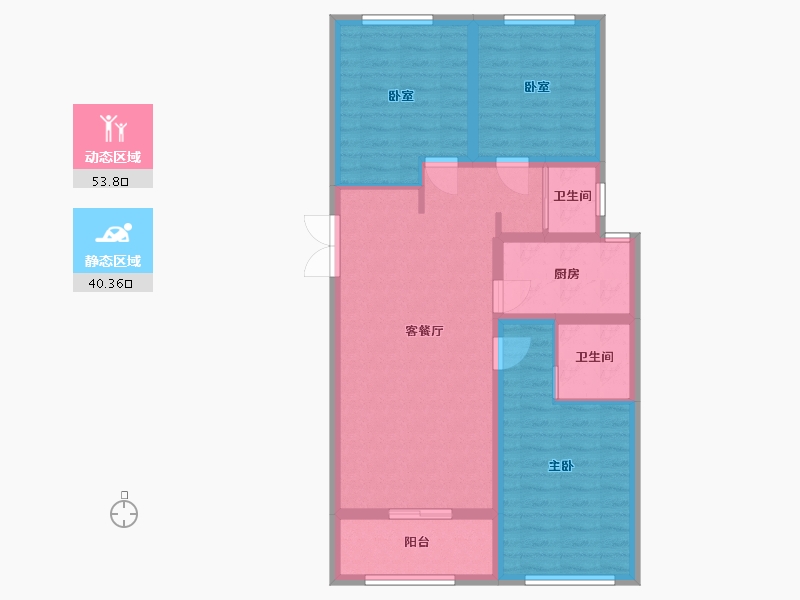 河北省-保定市-晨阳小镇-84.00-户型库-动静分区