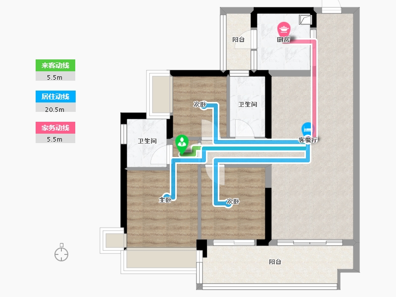 广东省-佛山市-金融街金悦府-81.41-户型库-动静线