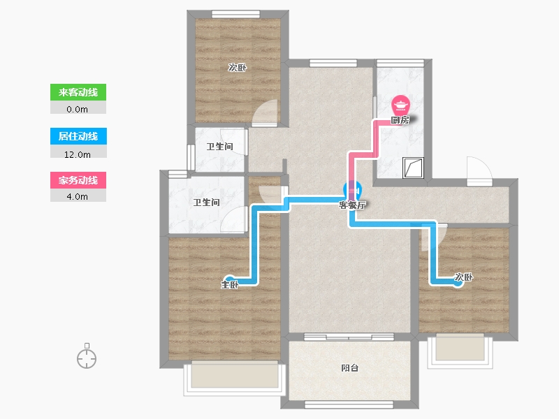 河北省-保定市-长瑞云锦-94.63-户型库-动静线