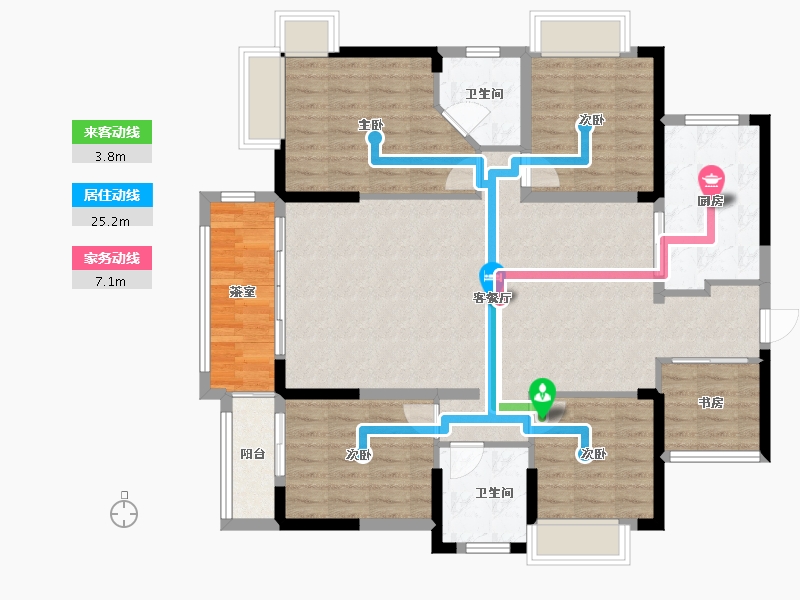 广东省-梅州市-永江幸福里-123.49-户型库-动静线