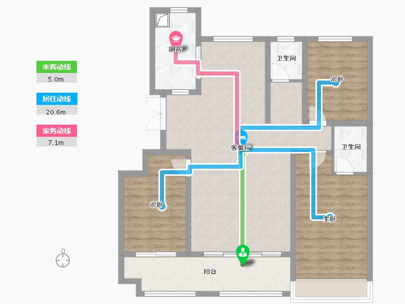 山东省-潍坊市-君悦世家-120.00-户型库-动静线