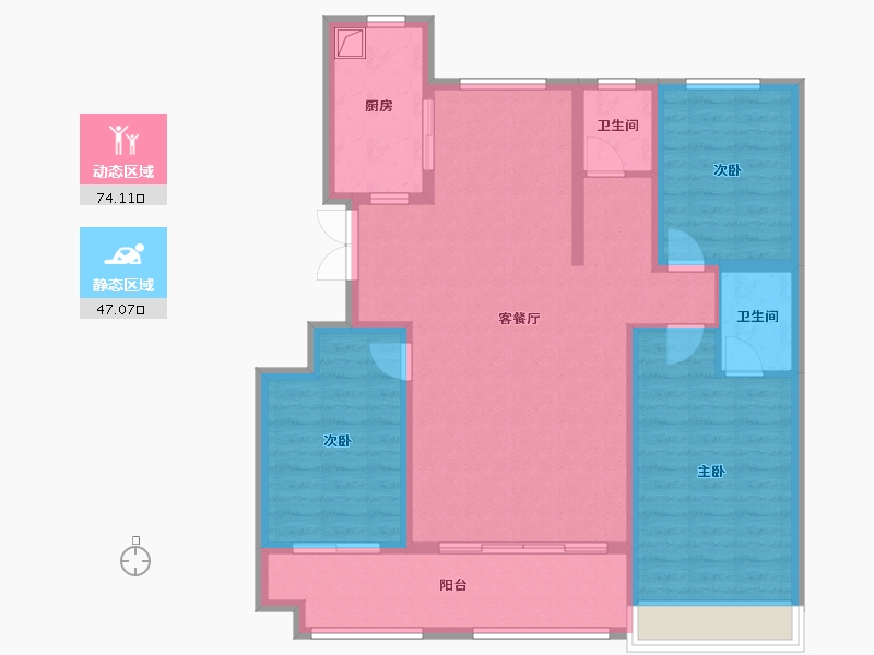 山东省-潍坊市-君悦世家-120.00-户型库-动静分区