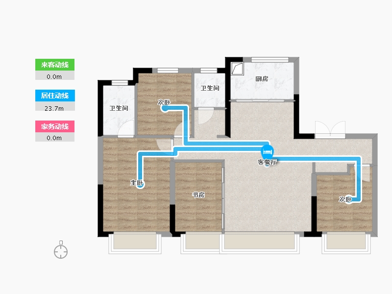 河北省-保定市-吾悦花园-96.69-户型库-动静线