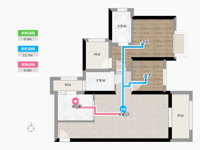 广东省-深圳市-壹成中心-二区-75.20-户型库-动静线