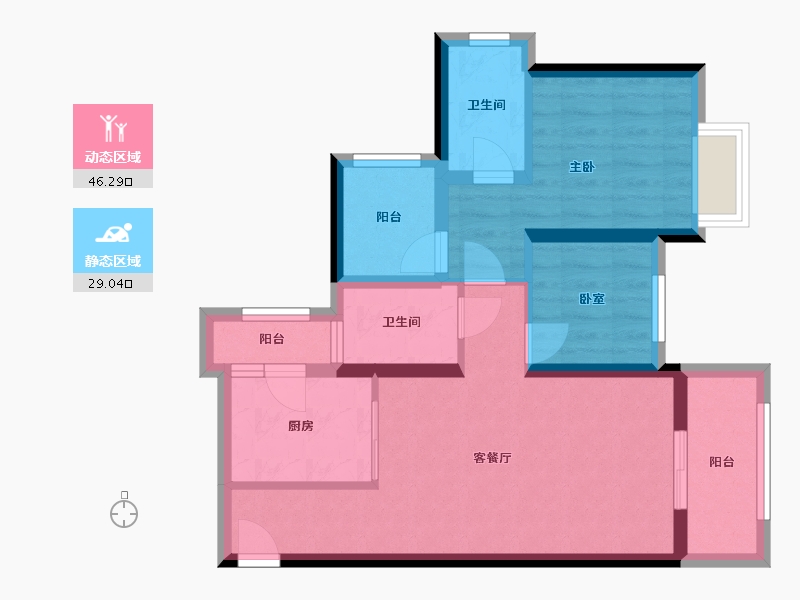 广东省-深圳市-壹成中心-二区-75.20-户型库-动静分区