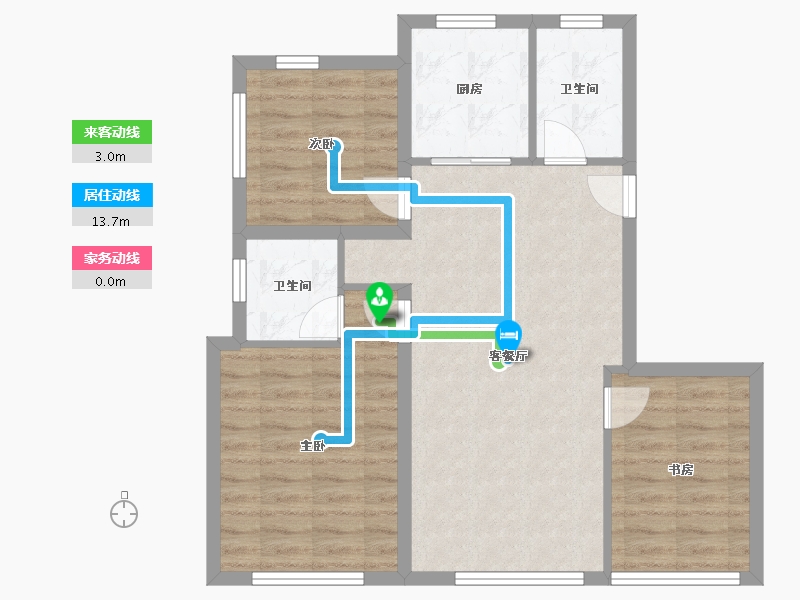 北京-北京市-中建国贤府-80.00-户型库-动静线