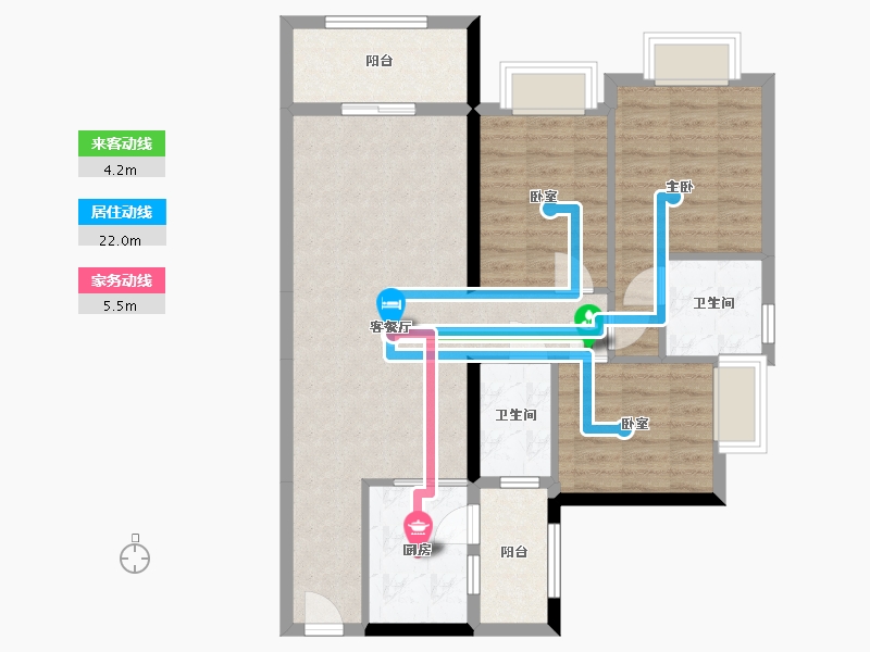 广西壮族自治区-河池市-河池澳门国际城-88.00-户型库-动静线