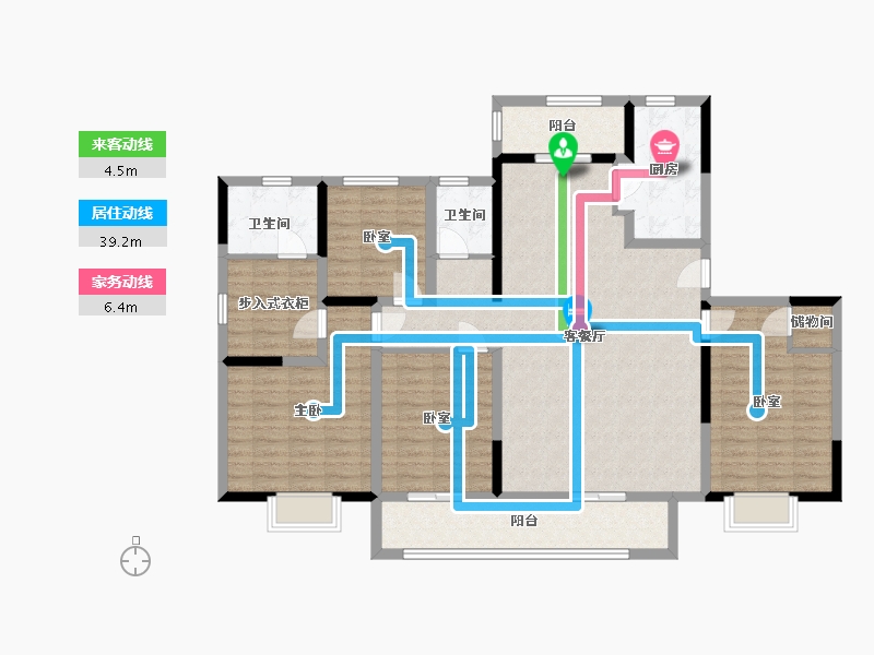 江苏省-苏州市-千灯御花园三期-148.15-户型库-动静线