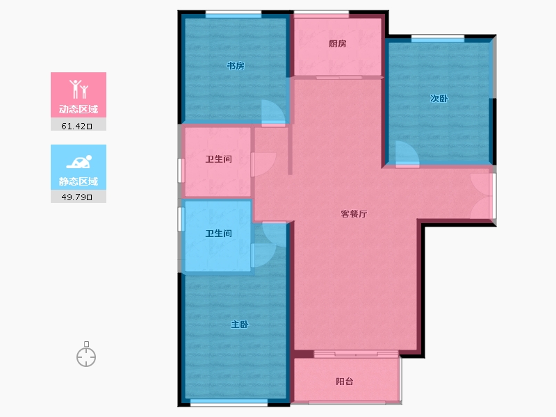 山西省-太原市-广电新景-111.42-户型库-动静分区