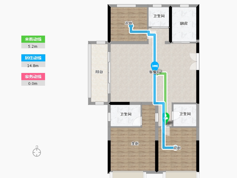 河南省-鹤壁市-东润如园-115.00-户型库-动静线