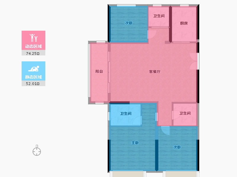 河南省-鹤壁市-东润如园-115.00-户型库-动静分区