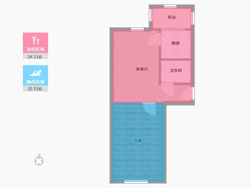 天津-天津市-凤岐东里-47.00-户型库-动静分区