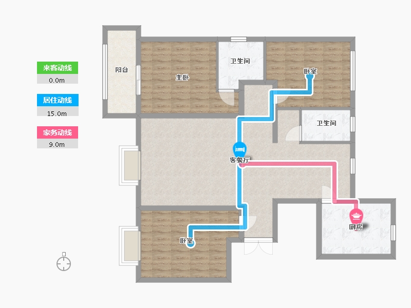 宁夏回族自治区-吴忠市-金水名都-116.59-户型库-动静线