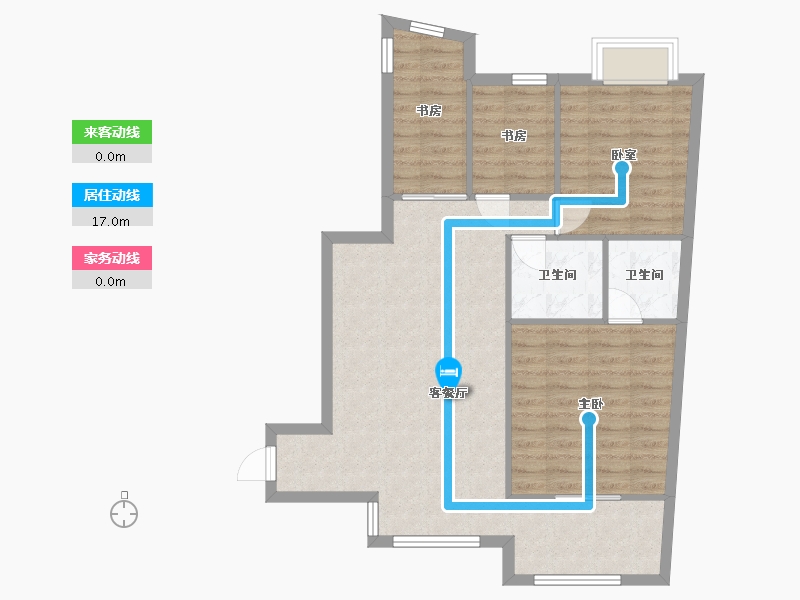 福建省-厦门市-鹭江新城-四期-104.00-户型库-动静线