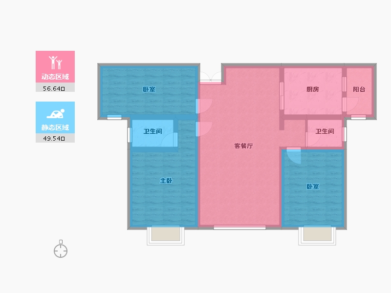 云南省-西双版纳傣族自治州-时代首府-102.34-户型库-动静分区