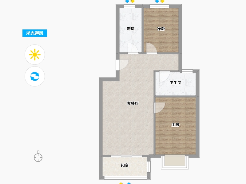 山东省-青岛市-东于家河-65.15-户型库-采光通风