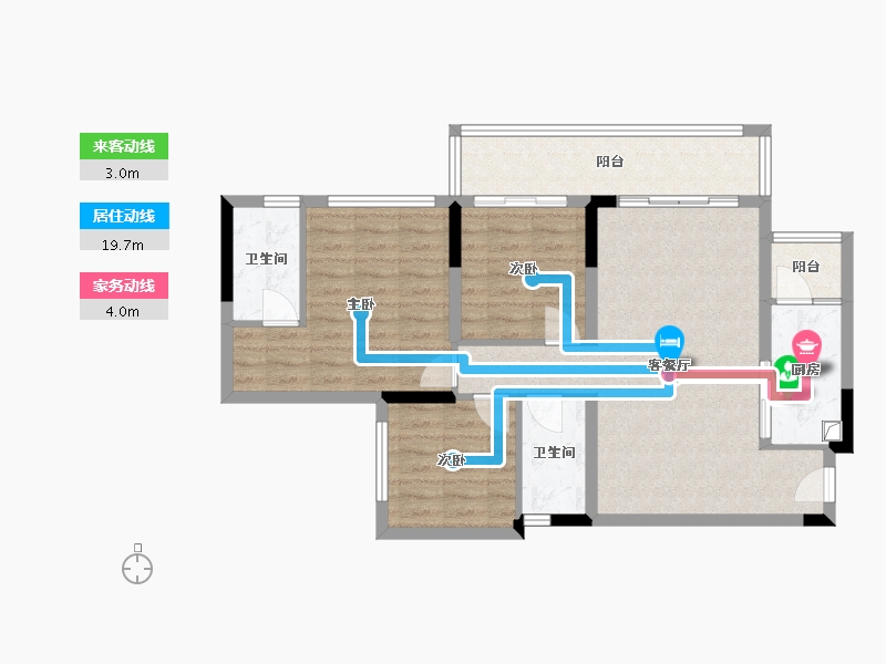 四川省-遂宁市-邦泰云璟-90.00-户型库-动静线