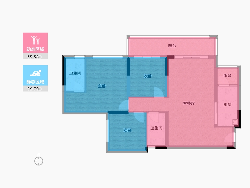 四川省-遂宁市-邦泰云璟-90.00-户型库-动静分区