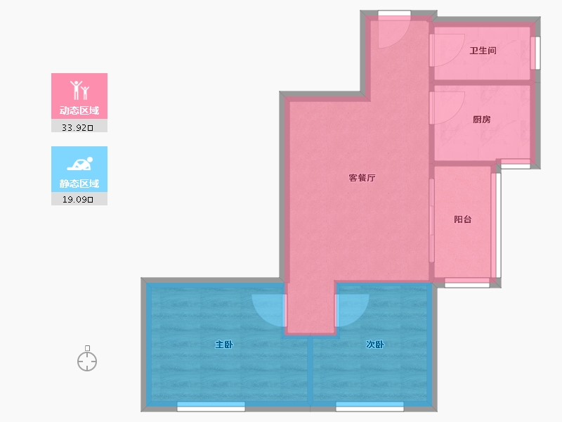 广东省-广州市-棠德花园-C区-51.83-户型库-动静分区