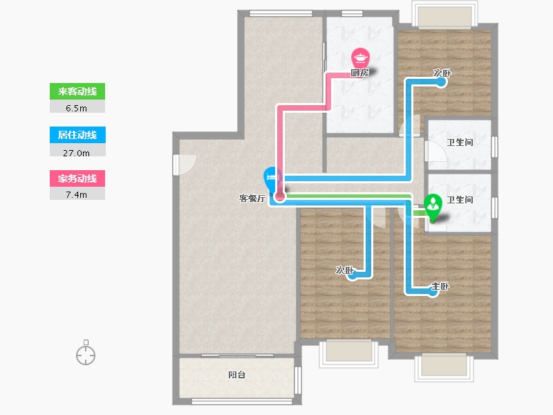 上海-上海市-上南花城-28号-138.42-户型库-动静线