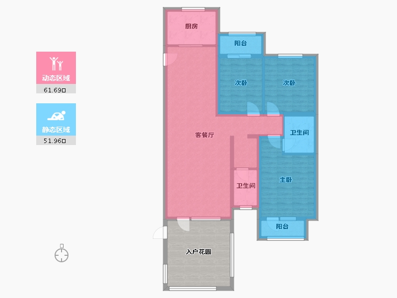 河北省-石家庄市-国仕山-122.40-户型库-动静分区