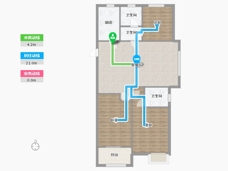 江苏省-常州市-百馨西苑-102.40-户型库-动静线