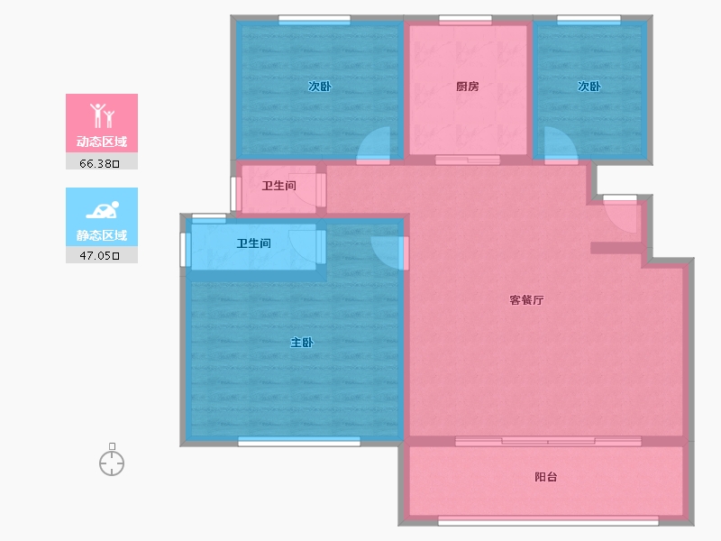 安徽省-淮南市-网云小镇-101.60-户型库-动静分区