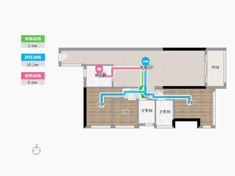 广东省-中山市-逸骏半岛-87.11-户型库-动静线