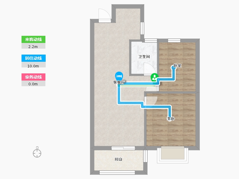 福建省-福州市-央城佳苑-65.60-户型库-动静线