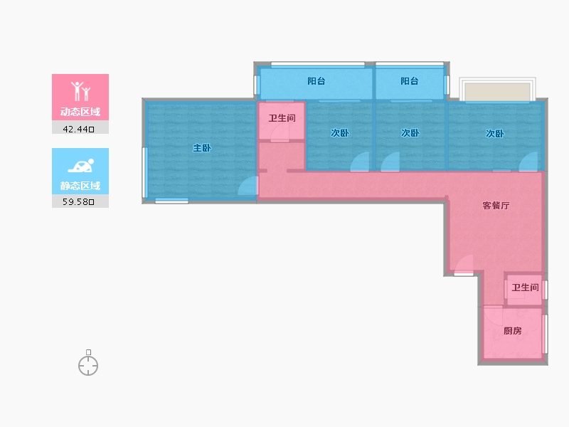 北京-北京市-学院南路15号院-101.00-户型库-动静分区