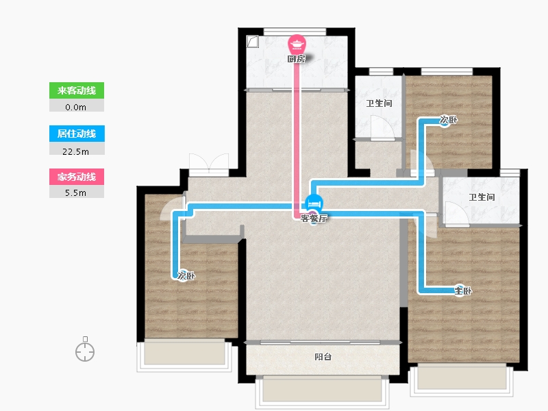 河北省-唐山市-国茂府-114.40-户型库-动静线