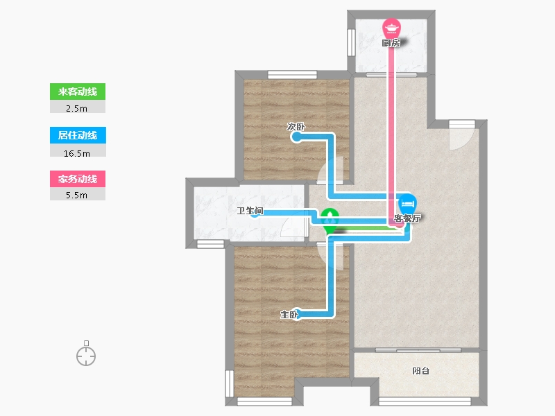 江苏省-镇江市-仙林悦城-74.00-户型库-动静线