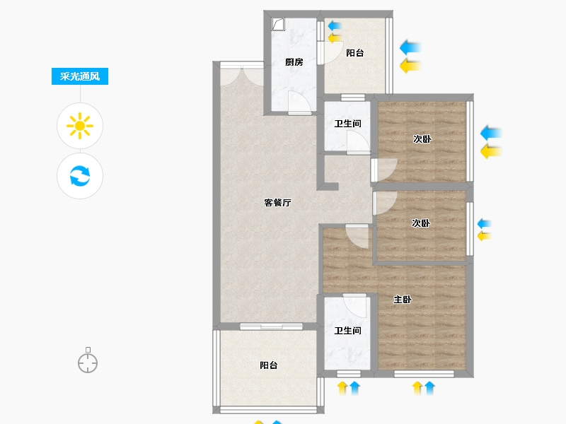 贵州省-贵阳市-阅山湖-79.18-户型库-采光通风