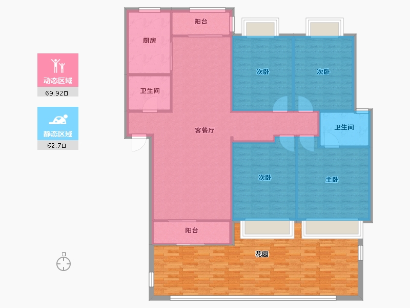 云南省-曲靖市-金麟苑-136.00-户型库-动静分区