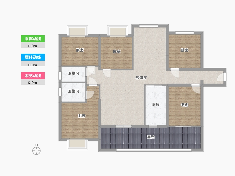 广西壮族自治区-玉林市-山水名城-112.00-户型库-动静线