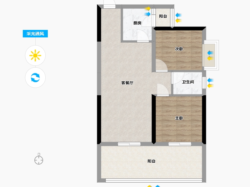 四川省-攀枝花市-山水康城-82.15-户型库-采光通风