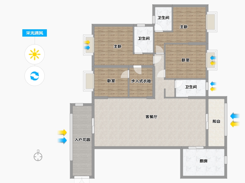 广东省-肇庆市-鸿益幸福湖畔-158.24-户型库-采光通风