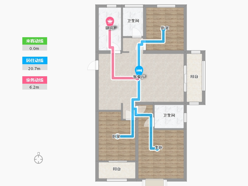 山东省-菏泽市-中达诚府-110.24-户型库-动静线