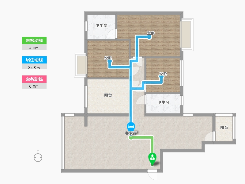 广西壮族自治区-南宁市-锦绣小区-80.00-户型库-动静线