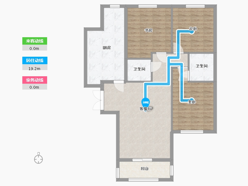 北京-北京市-中信禧园-南区-94.00-户型库-动静线