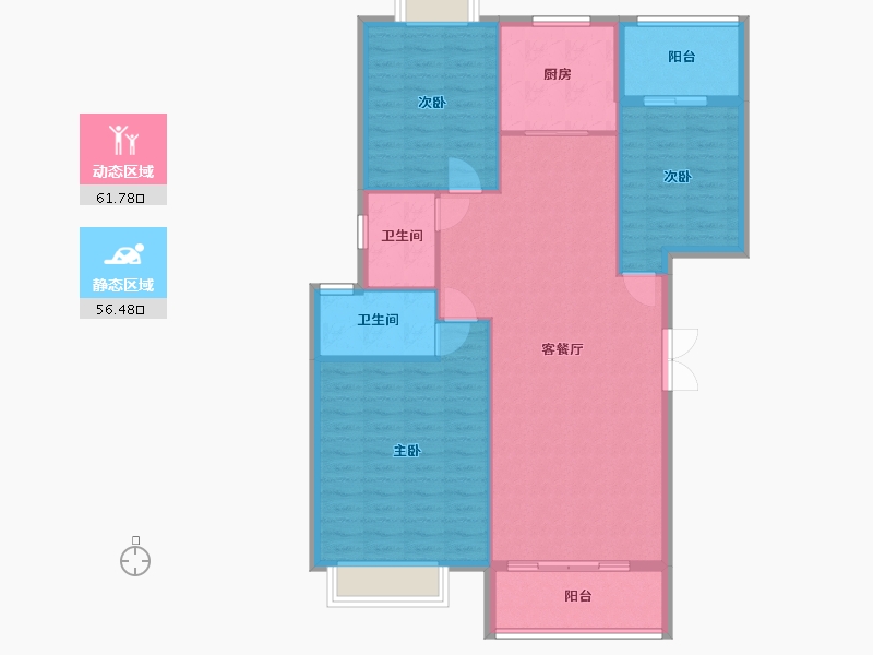 福建省-泉州市-物华天城-104.00-户型库-动静分区