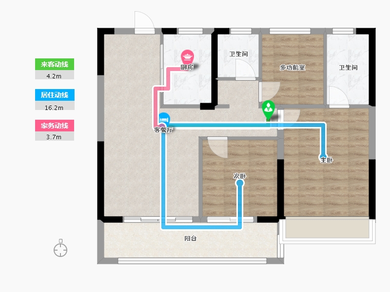 江苏省-淮安市-春风南岸-81.00-户型库-动静线