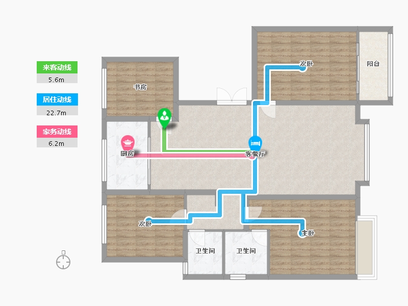 河北省-石家庄市-天成·云玺-118.40-户型库-动静线