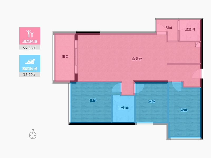 广东省-河源市-新城名府-88.00-户型库-动静分区